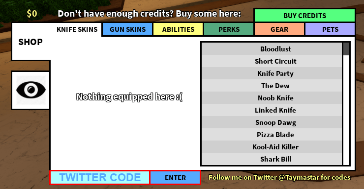 Twisted Murderer enter code box