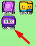 The Codes button in UGC DON'T MOVE