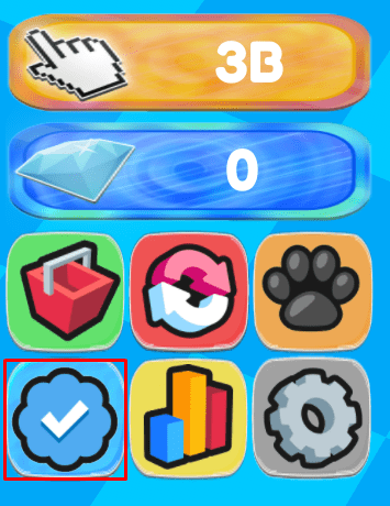 Ultra Clickers Simulator blue tick icon