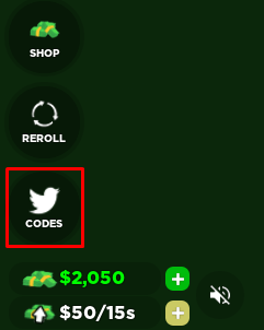 unExpected codes button