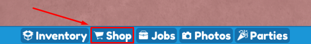 Universal Roblox Theme Park shop button