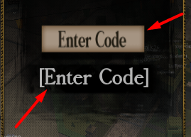 The [Enter Code] box and Enter Code button in Untitled Attack on Titan