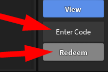 The code redeeming interface in Vanilbean's Murder Mystery 2