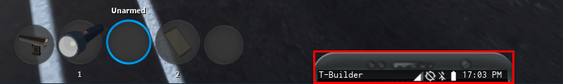 Vehicle Simulator phone button