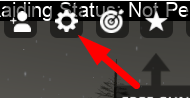 The settings icon in Virus Border Roleplay