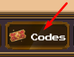 Codes button in VOXEL FIGHTERS