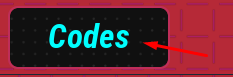 Codes button in Waves of Horrors