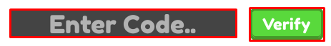 Weapon Warrior Simulator enter codes box