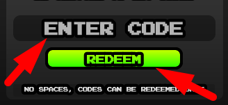 The code redeeming interface in Weird Strict Boss
