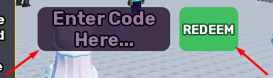 The Enter Code Here... box and REDEEM button in Win A World Championship