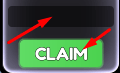 Text box and CLAIM button to redeem codes in WorldBreaker