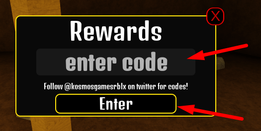 Wormy redeem code interface in Roblox
