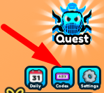 The Codes button in Yeet Cannon