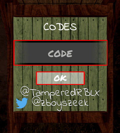ZOぞ enter codes box