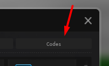 The Codes button in Zombie War Tycoon