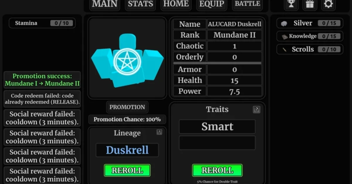 Magic and Divinity Roblox codes